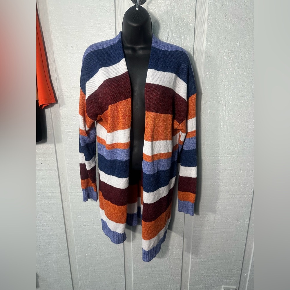 Ecowish Women’s Multicolored Cardigan Sweater Size XL EUC